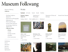 Tablet Screenshot of collection-online.museum-folkwang.de